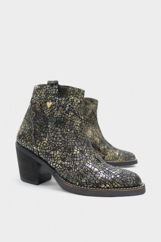 Botas Mulher Texana em Pele Decorada | Daydoc 5153