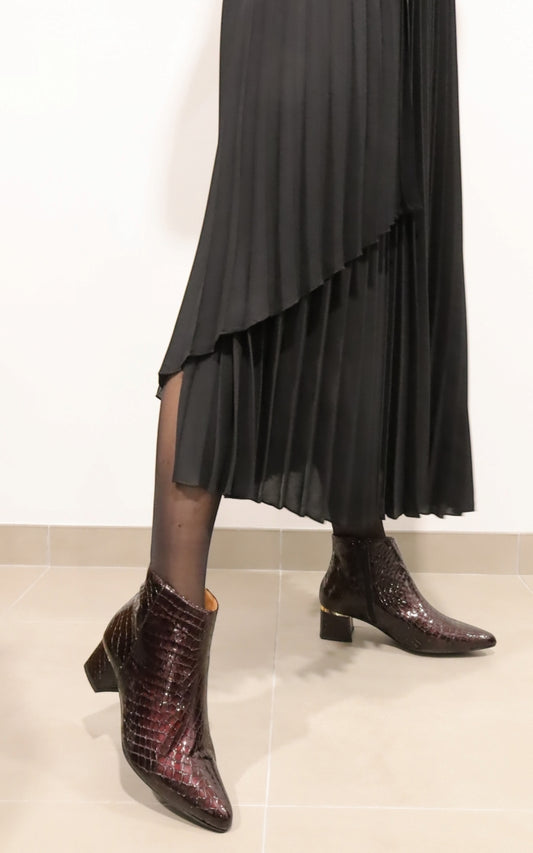 Botas Mulher em Croco Envernizado | Daydoc Florença - 2933