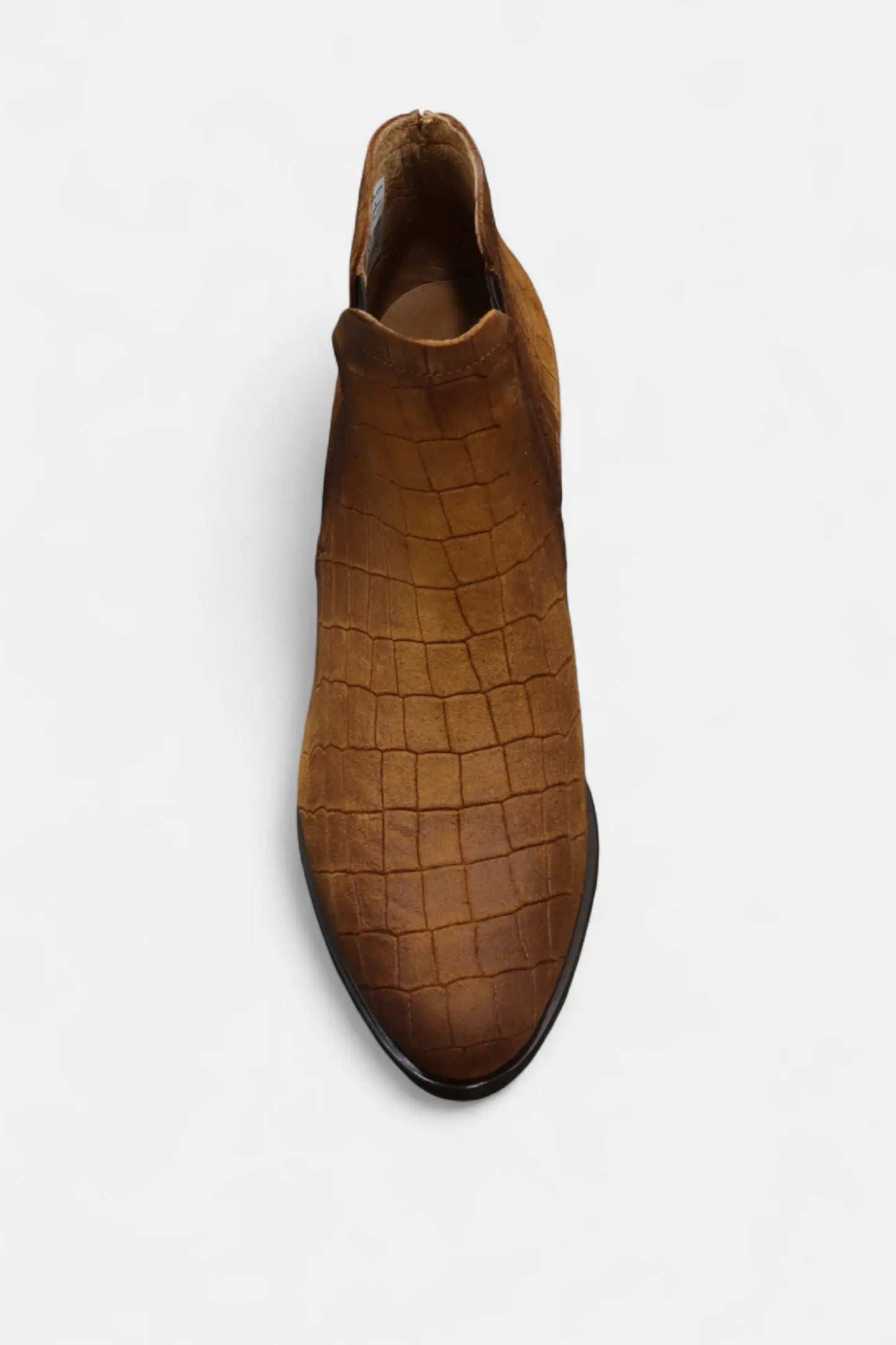 Botas de Senhora Camel Camurça Croco | Daydoc Oeiras - 2450