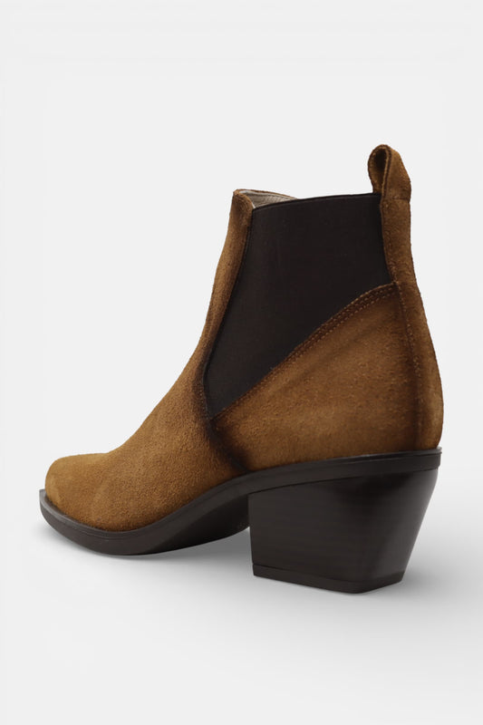 Botas de Mulher Texanas Camurça Camel | Daydoc - 2425
