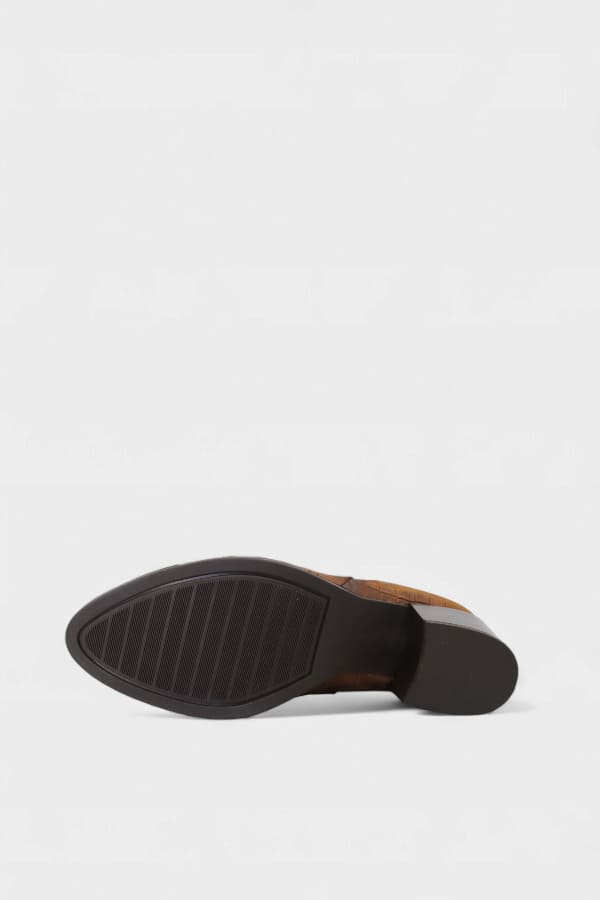 Botas de Senhora Camel Camurça Croco | Daydoc Oeiras - 2450