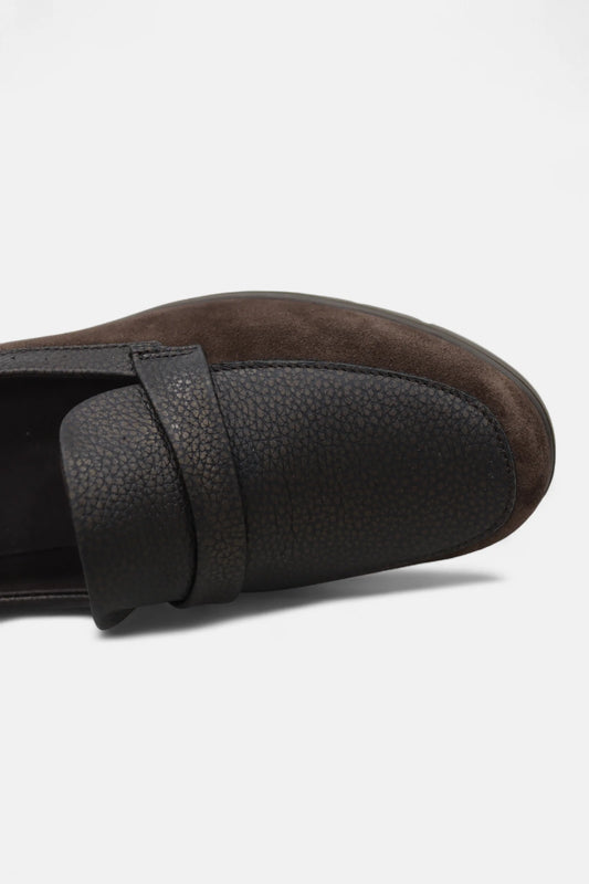 Mocassim Senhora em Camurça com Cunha | Daydoc Sevilha - 25088