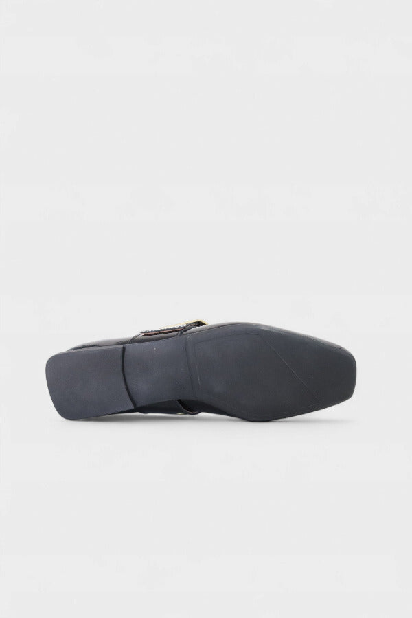 Sabrinas Mary Jane femininas Daydoc Bordéus preto com sola TR confortável