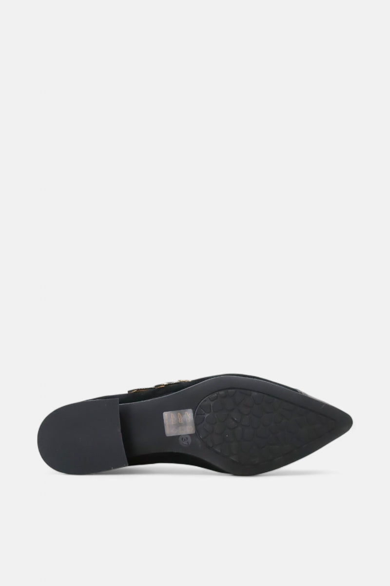 Sapatos Mary Jane de salto baixo em pele para mulher Daydoc Miami preto