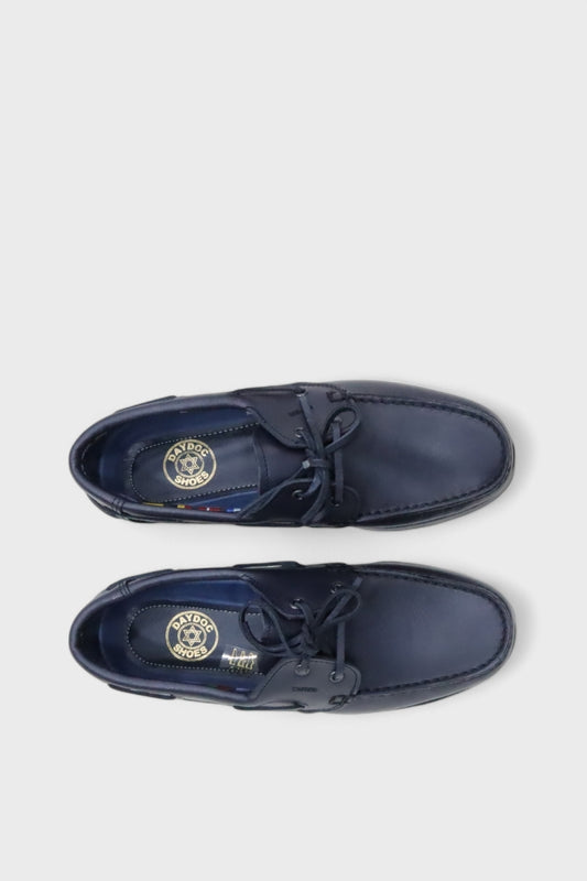 Sapatos Vela de Homem em Pele Azul Marinho | Daydoc 117