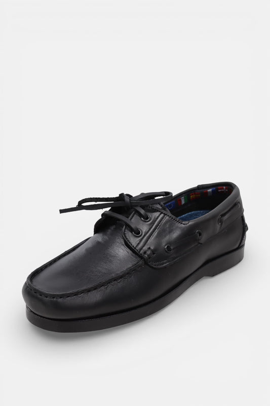 Sapatos Vela de Homem em Pele Preta | Daydoc 117