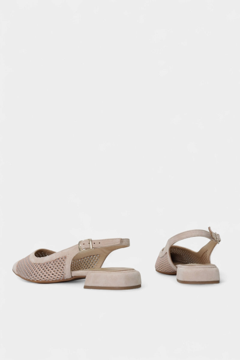 Sapatos slingback em pele para mulher nude - Daydoc Montreux
