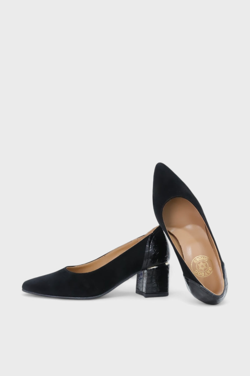 Sapatos elegantes em camurça preta Daydoc Cascais