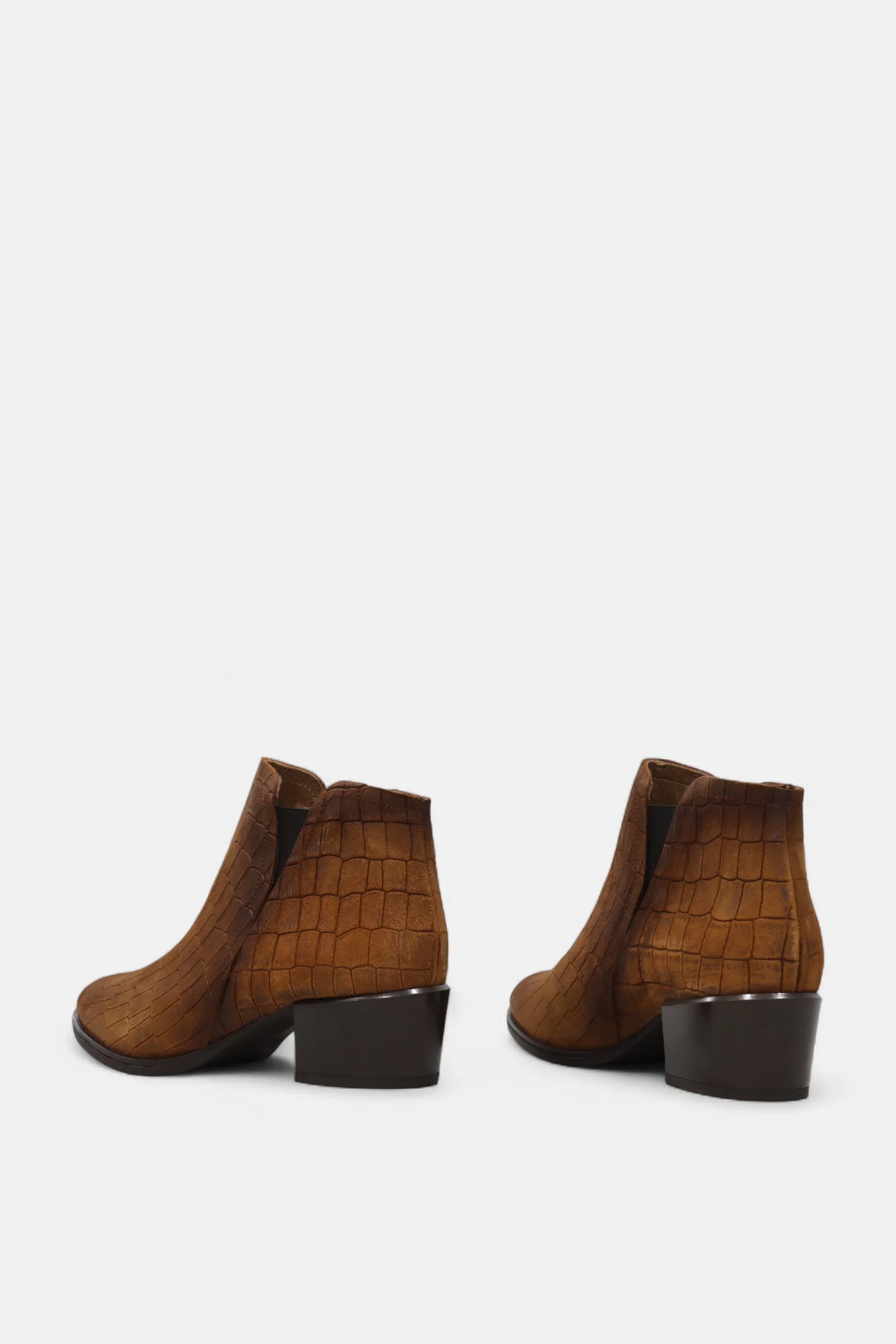Botas de Senhora Camel Camurça Croco | Daydoc Oeiras - 2450