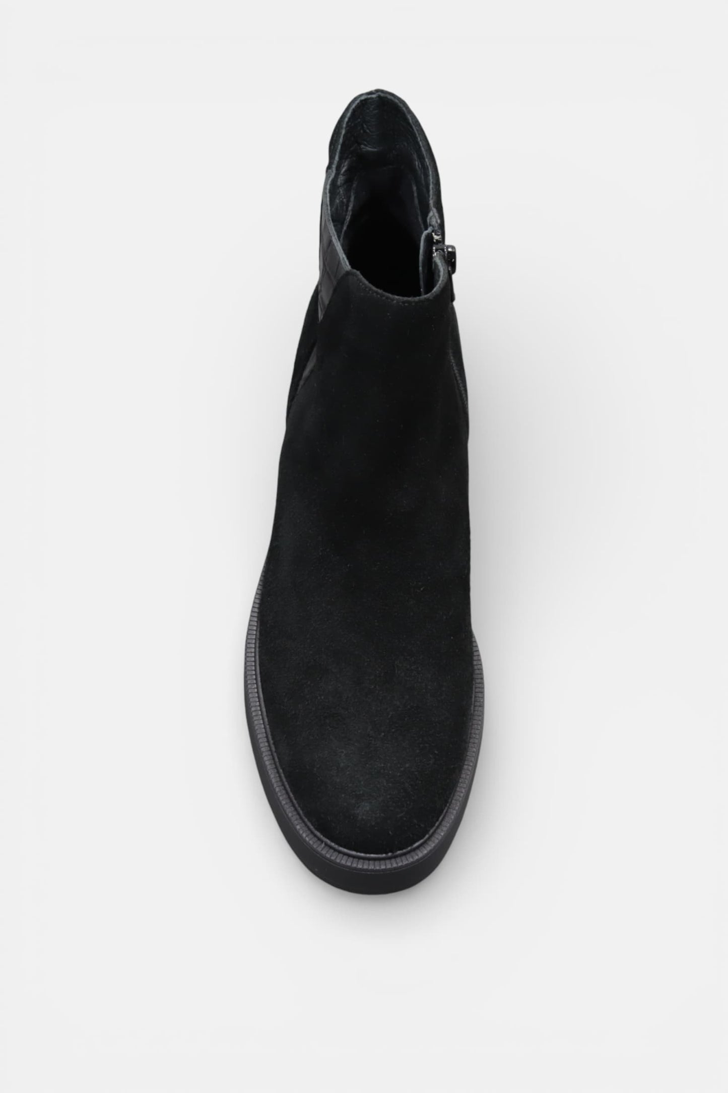 Botas Senhora Camurça Preta com Croco | Daydoc -5112-C