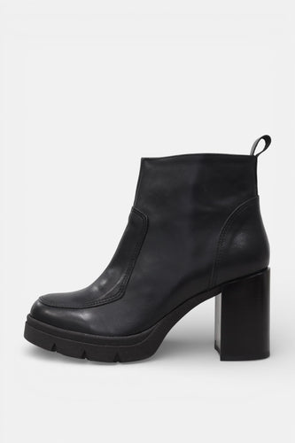 Bota em Pele Preta Salto Bloco | Daydoc PILSEN 2435