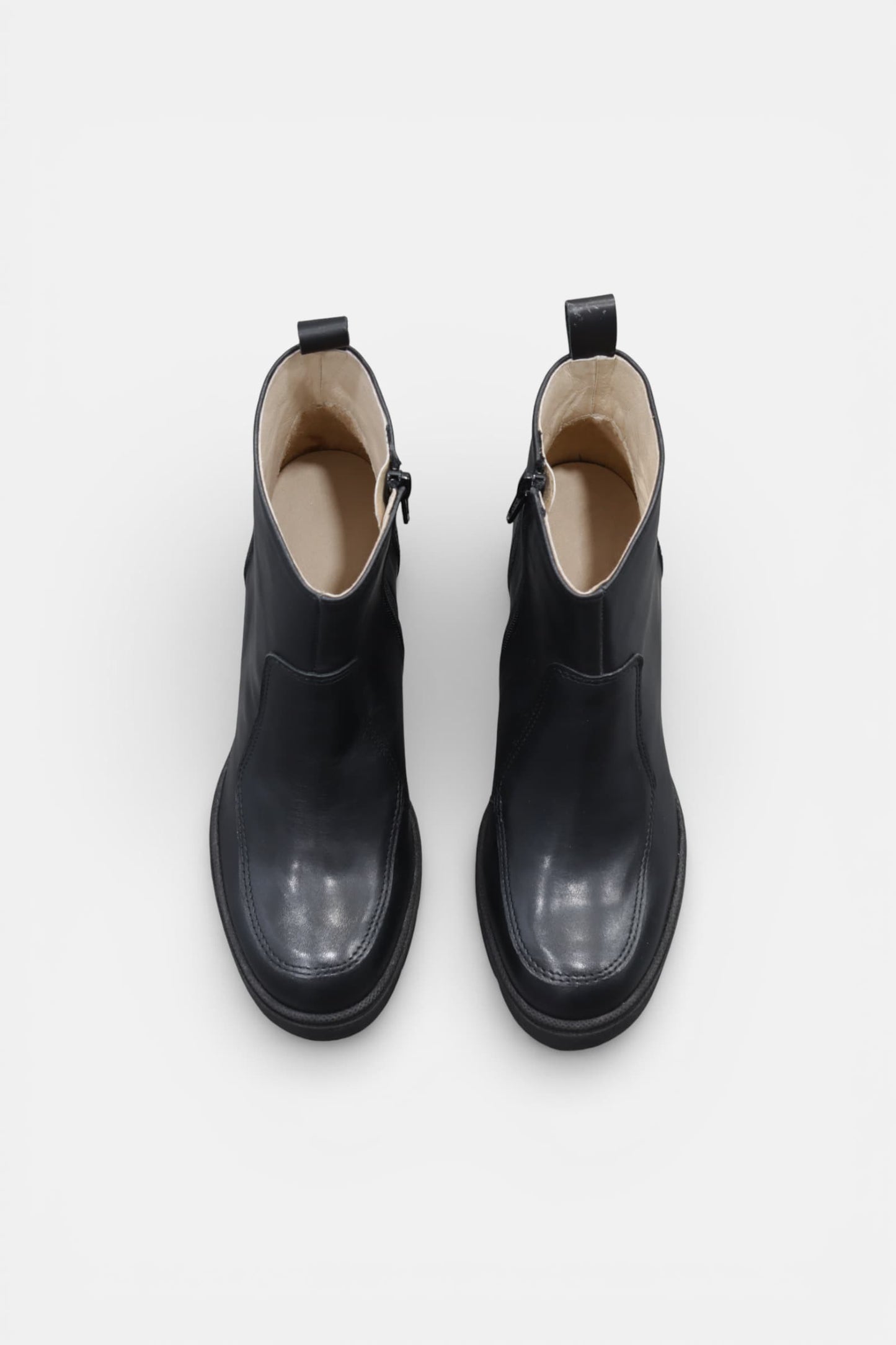 Bota em Pele Preta Salto Bloco | Daydoc PILSEN 2435