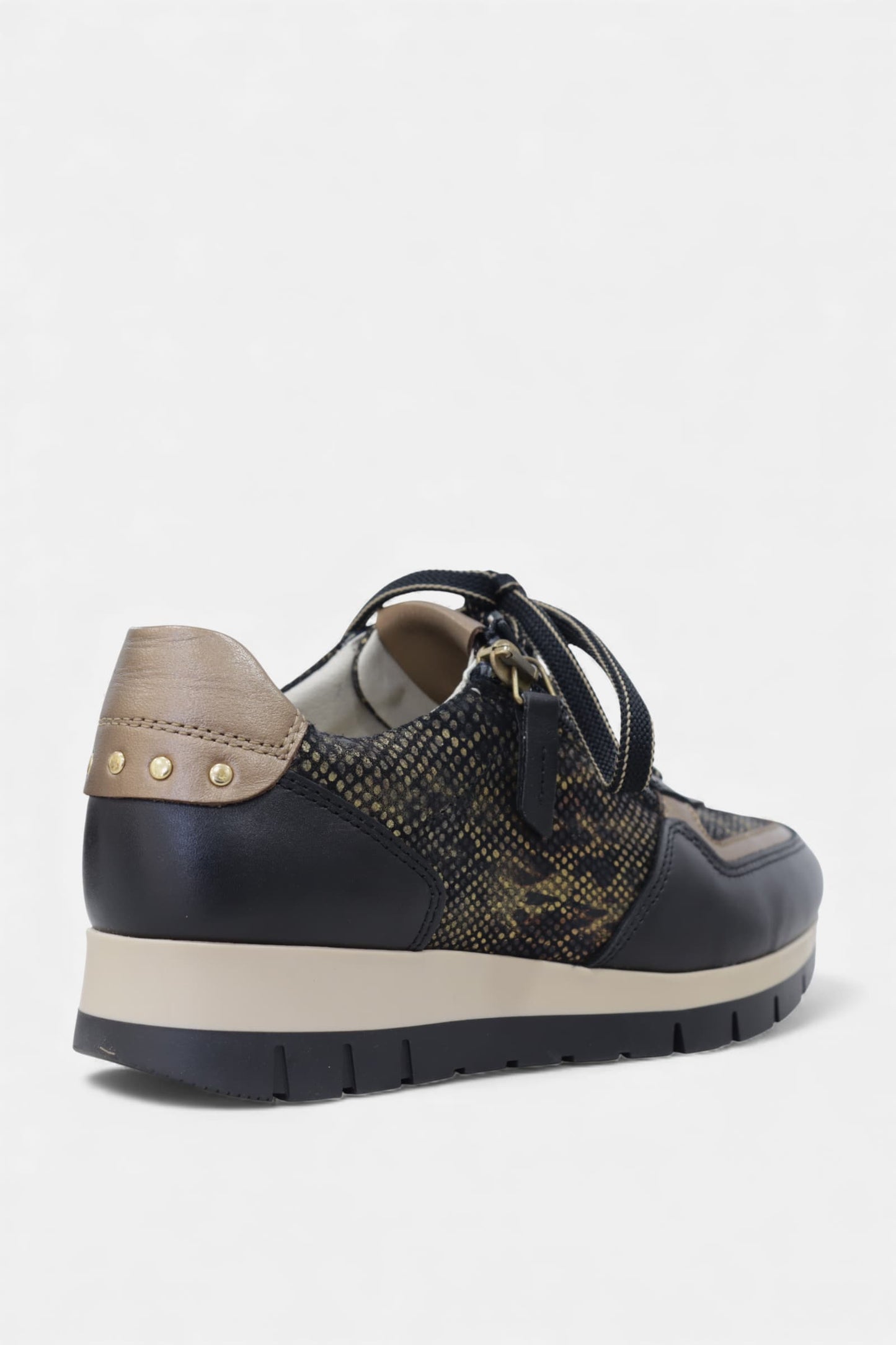 Sapatilhas em pele para mulher Daydoc Faro preto