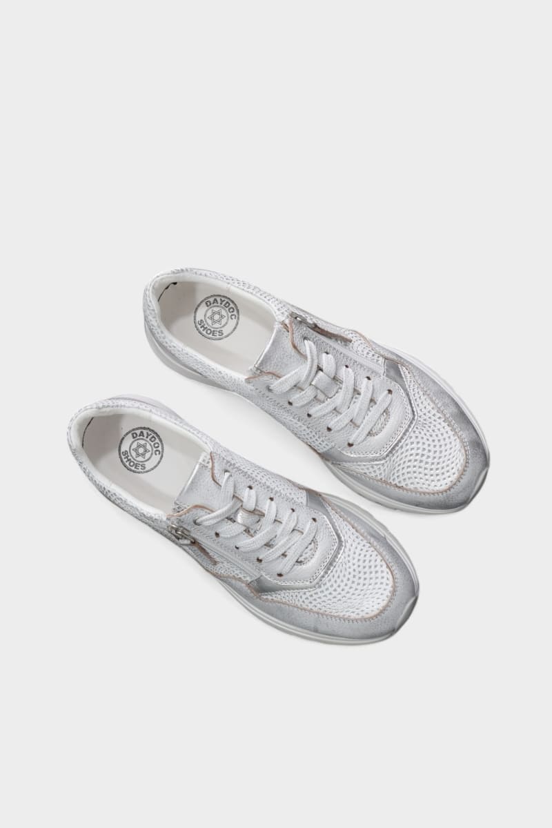 Sapatilhas Daydoc Loulé prata de estilo casual chic moderno