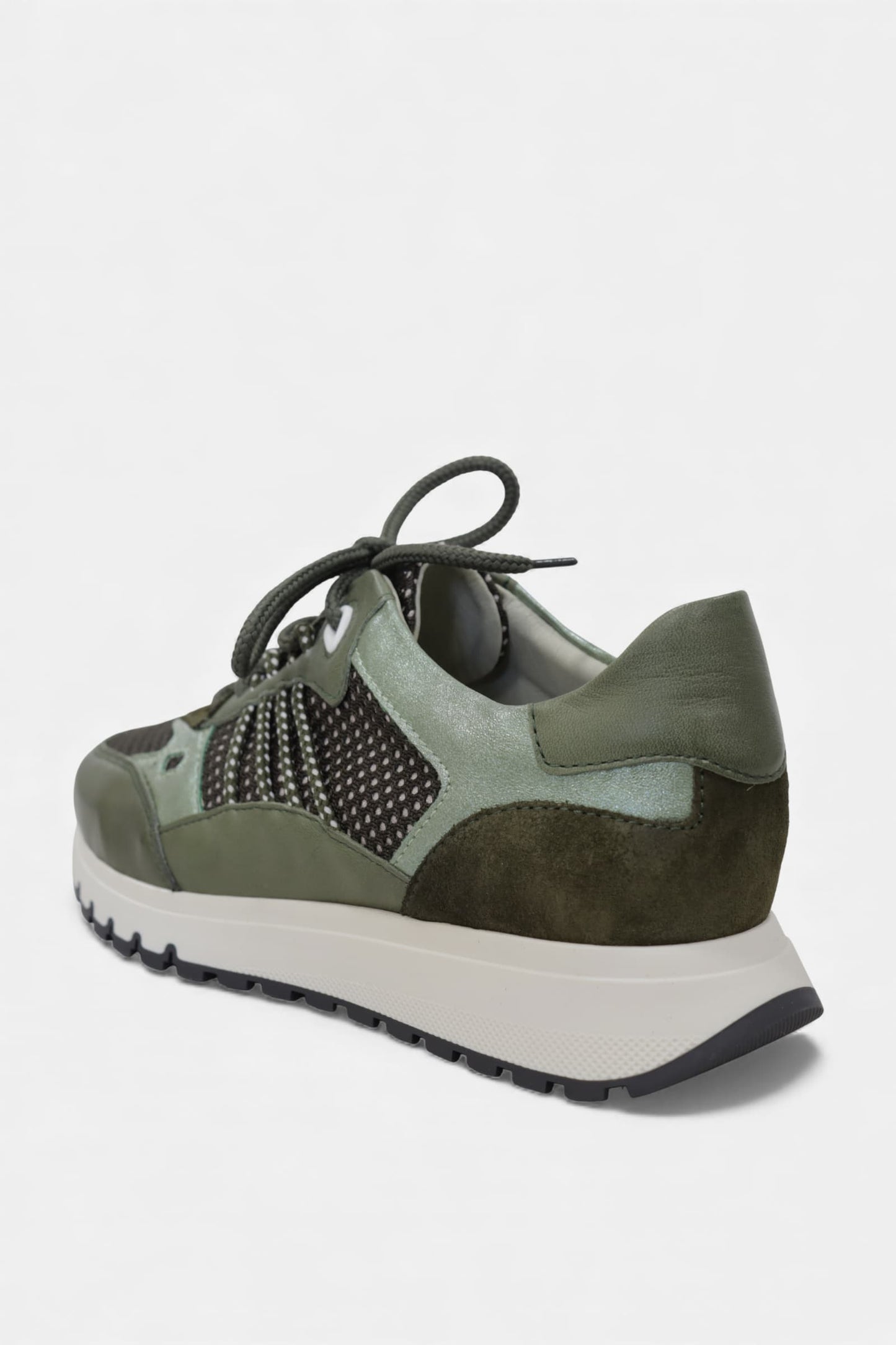 Sapatilhas em pele para mulher Daydoc Mafra verde