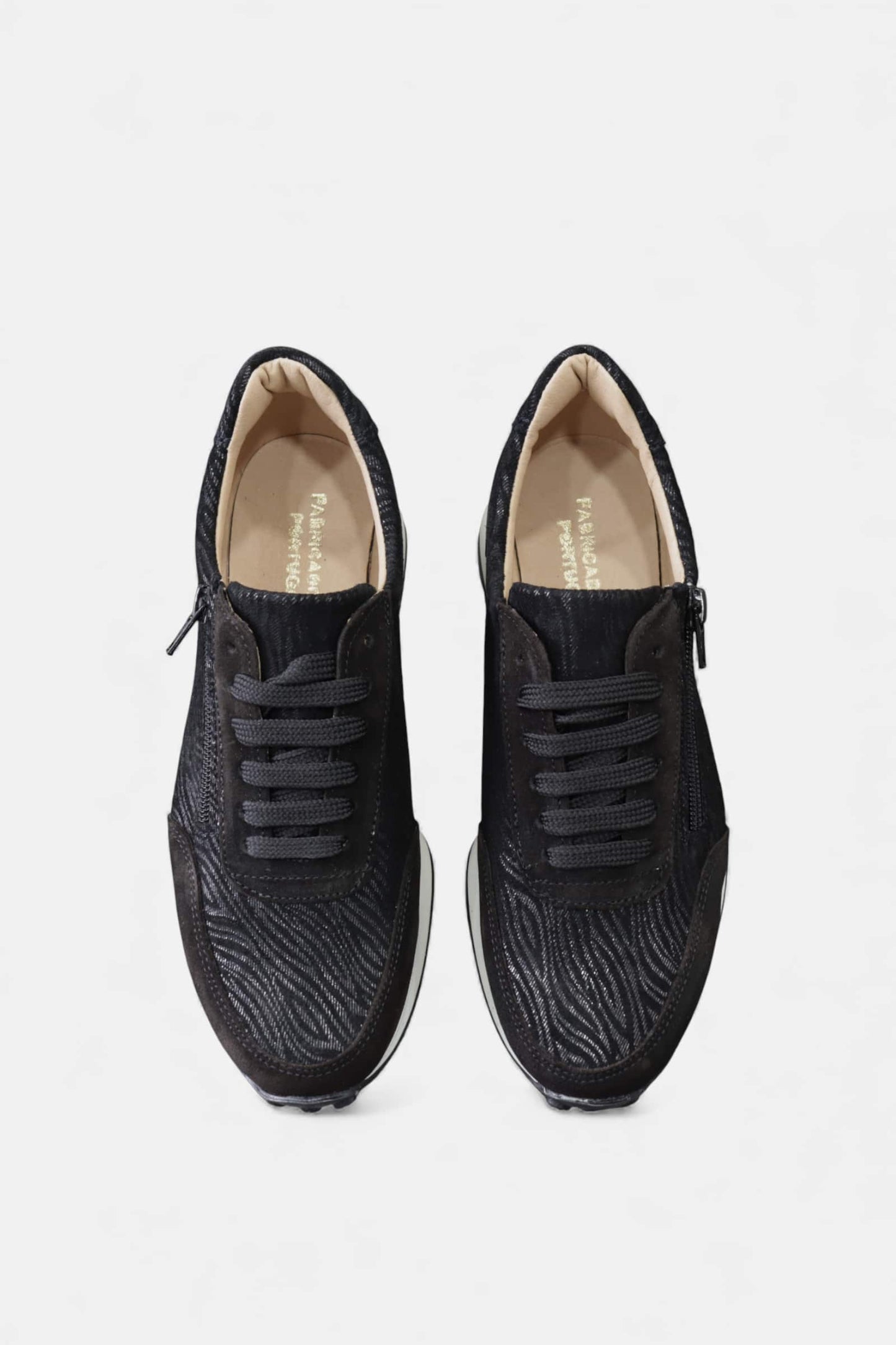 Ténis em Camurça Preta com Cordão e Fecho | Daydoc - Aveiro 683F