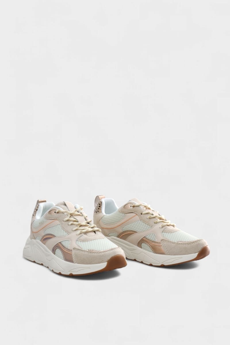 Sapatilhas têxteis para mulher POSH KAE bege