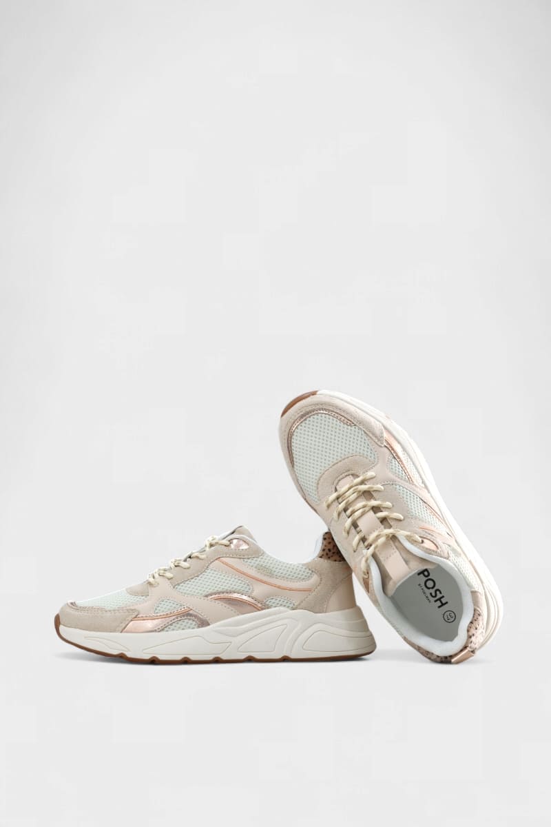 Sapatilhas confortáveis têxteis para mulher Daydoc KAE na cor bege