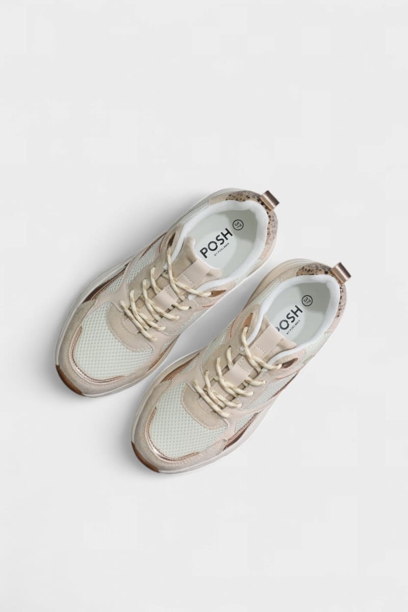 Sapatilhas têxteis para mulher POSH KAE bege