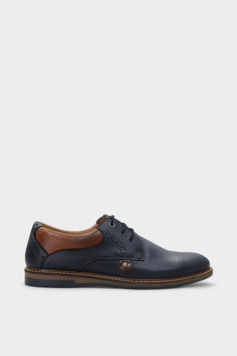 Sapatos Casual de Homem em Pele Azul Marinho | Daydoc 376