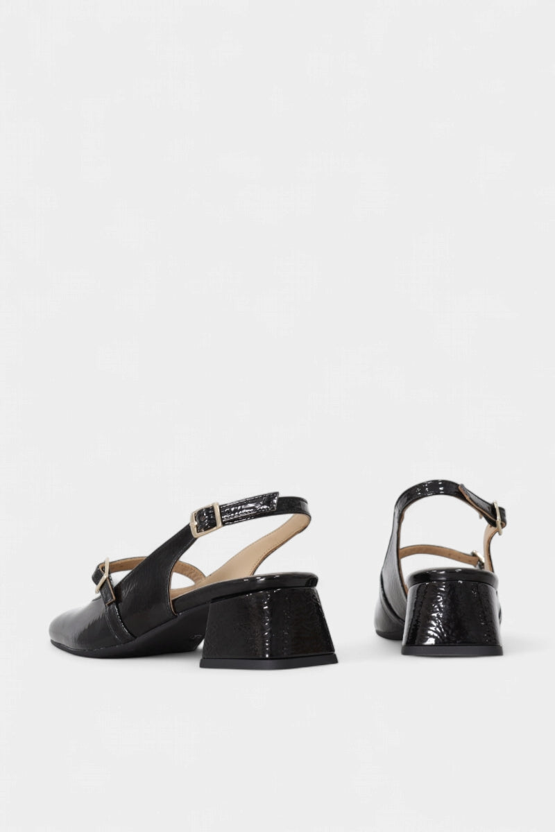 Sapatos Mary Jane em pele envernizada para mulher preto - Daydoc Neuchâtel