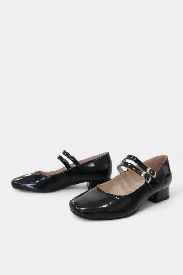 Sapatos Mary Jane pretos Daydoc Viana em pele envernizada elegantes