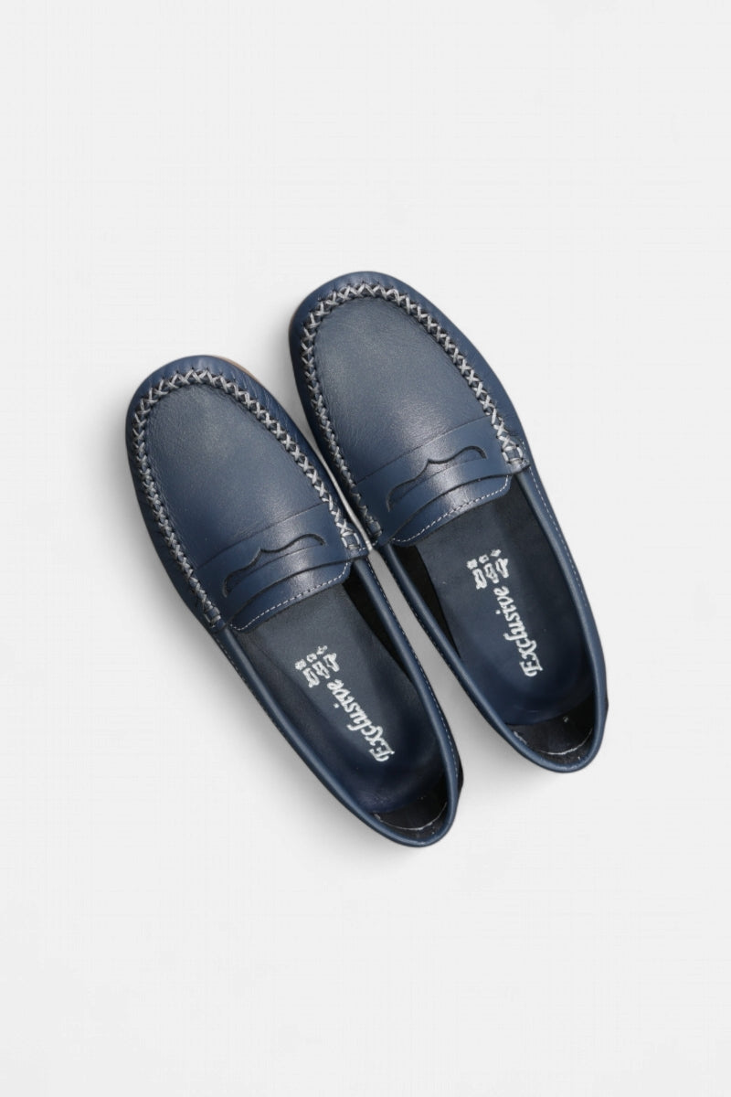 Sapatos mocassim mulher Daydoc Oviedo azul marinho para uso diário