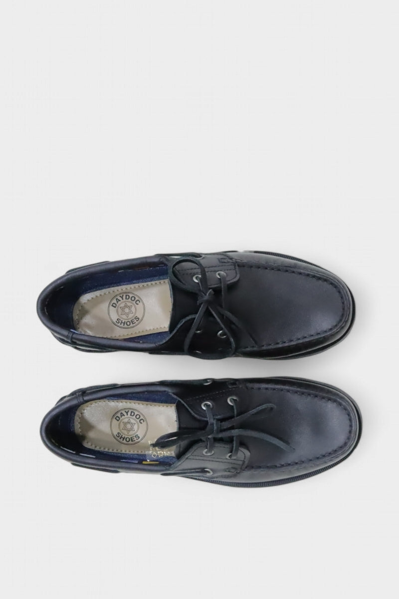 Sapatos Vela de Homem em Pele Preta | Daydoc 317