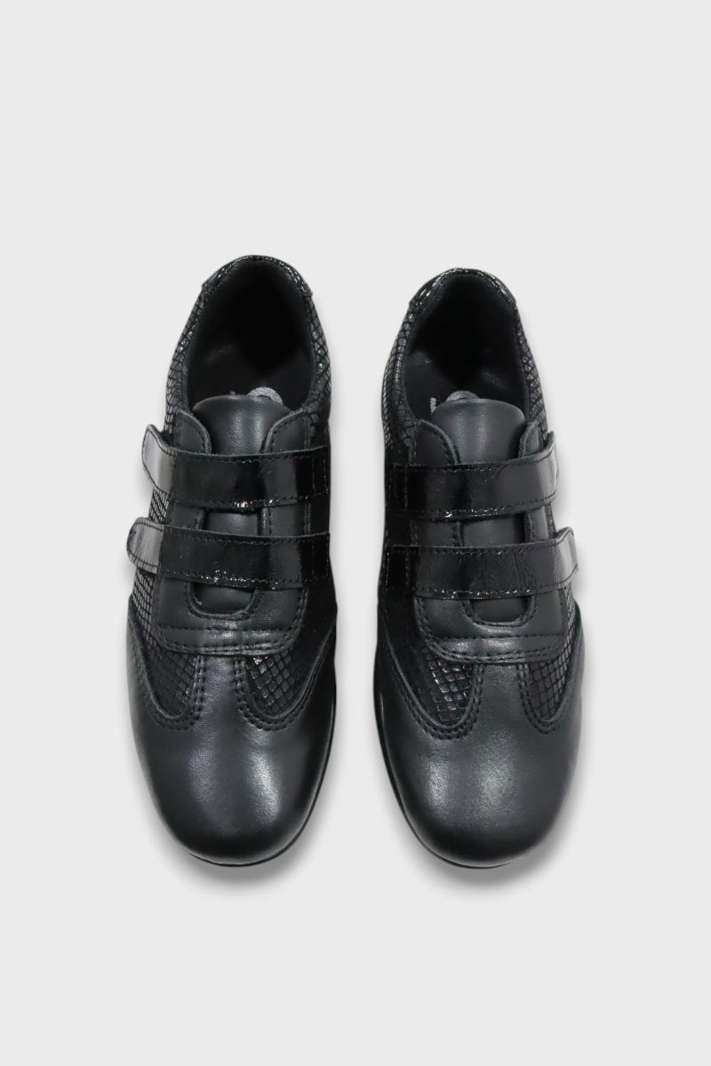 Sapatos de velcro em pele Daydoc Houston na cor preto