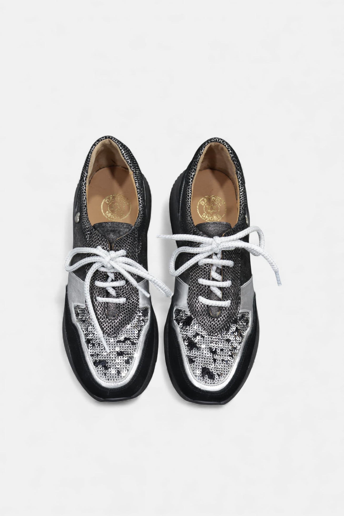 Ténis de Mulher Preto Multicor com Lantejoulas | LISBOA 5476DLNTJ